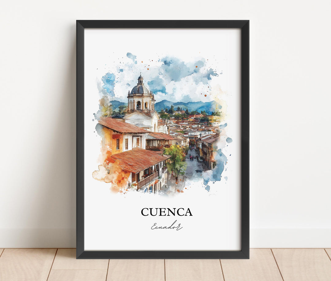 Cuenca, Ecuador – Watercolor Art Print