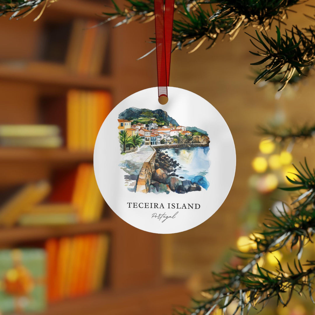 Teceira Island Ornament: Unique Teceira Souvenir, Azores Xmas Decor, and Authentic Azores Portugal Gift