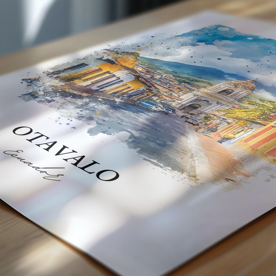 Otavalo, Ecuador – Watercolor Art Print