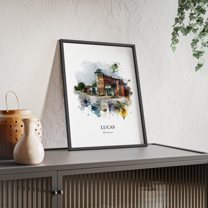 Lucas, Kansas – Watercolor Art Print
