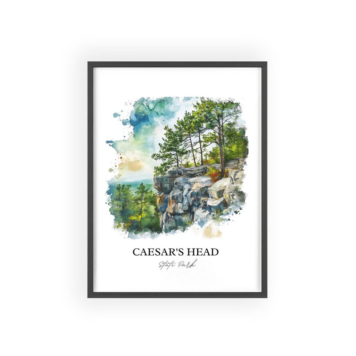 Caesars Head State Park Art, Greenville County Print, Caesars Head Art, Caesars Head Gift, Travel Print, Travel Poster, Housewarming Gift