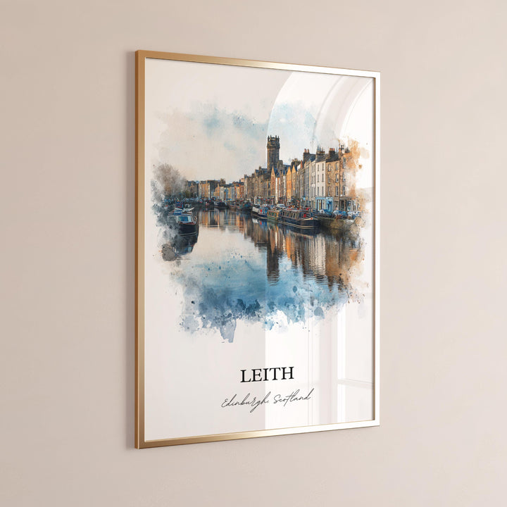 Leith, Scotland – Watercolor Art Print