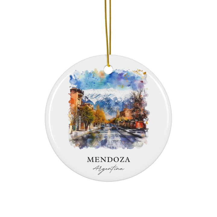 Mendoza Argentina Ornament: Unique Mendoza Souvenir, Mendoza Xmas Decor, and Authentic Mendoza Argentina Christmas Gift