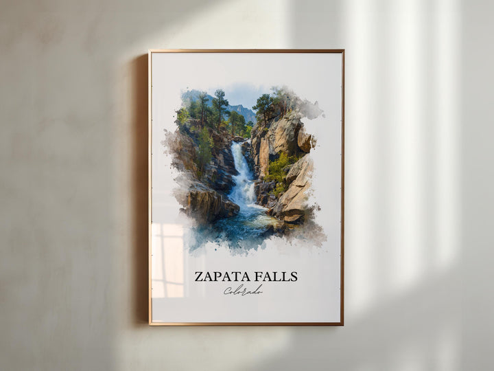 Zapata Falls Wall Art, San Luis Valley Print, Great Sand Dunes Artwork, Zapata Falls Gift, Travel Print, Travel Poster, Housewarming Gift