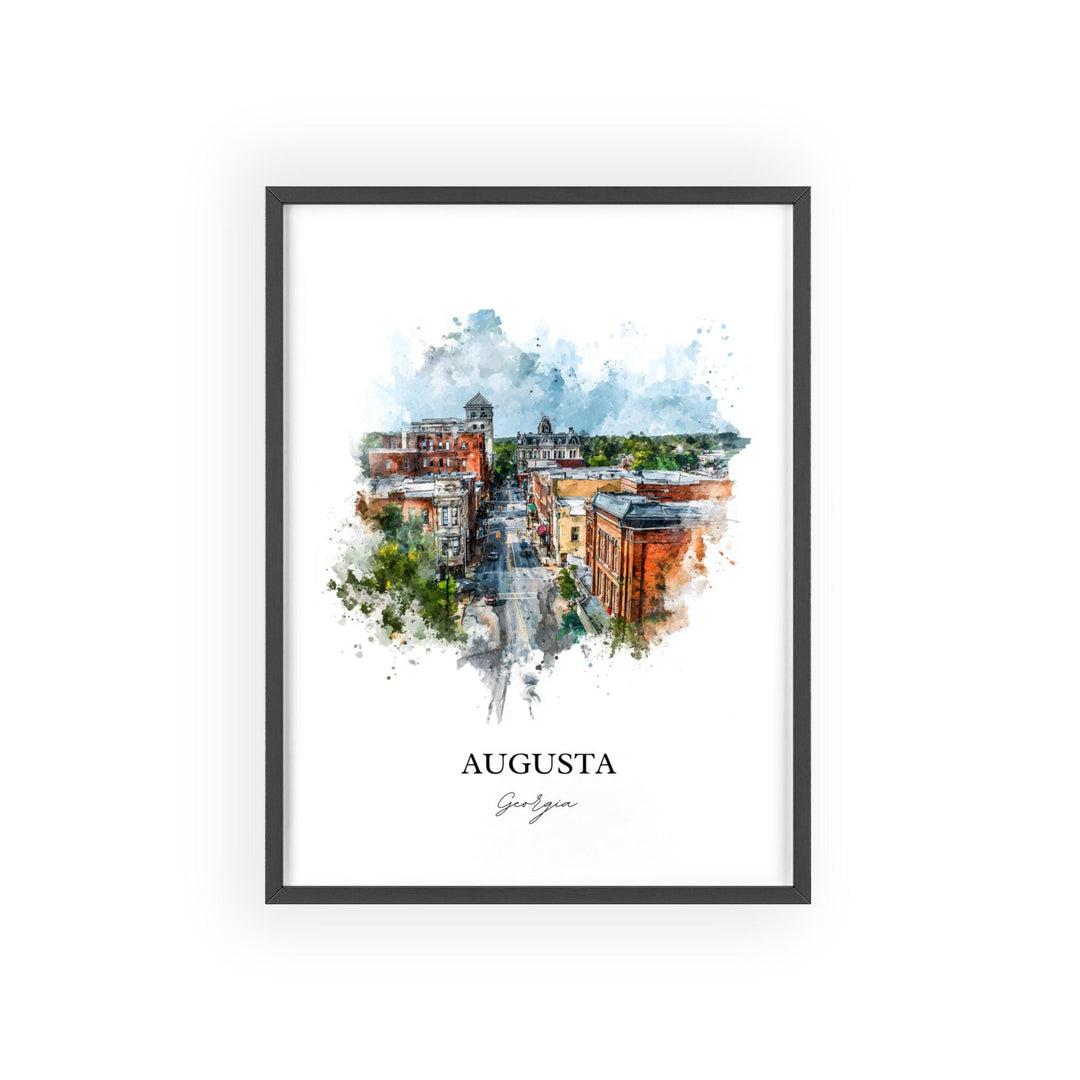 Augusta, Georgia – Watercolor Art Print