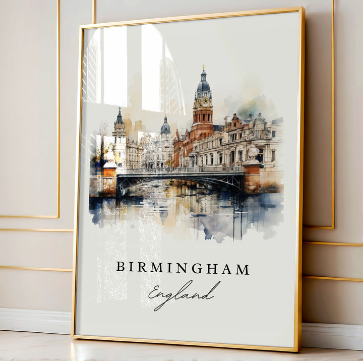 Birmingham England Wall Art - UK Print