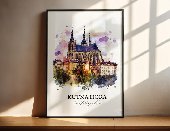Kutna Hora, Czech Republic – Watercolor Art Print
