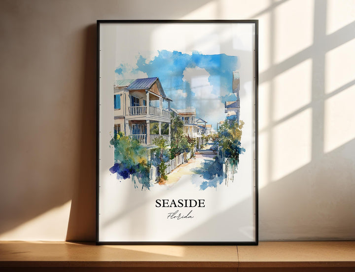 Seaside, Florida – Watercolor Art Print