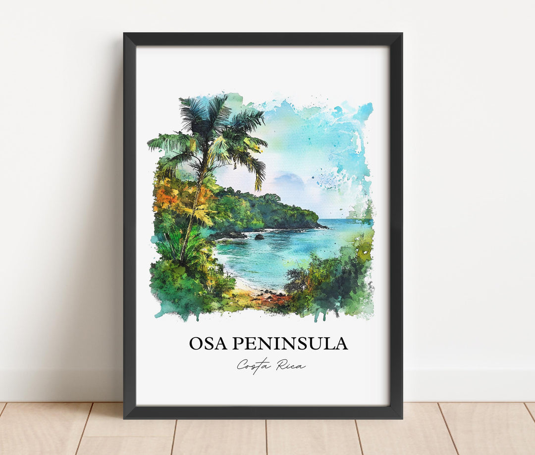 Osa Peninsula, Costa Rica – Watercolor Art Print