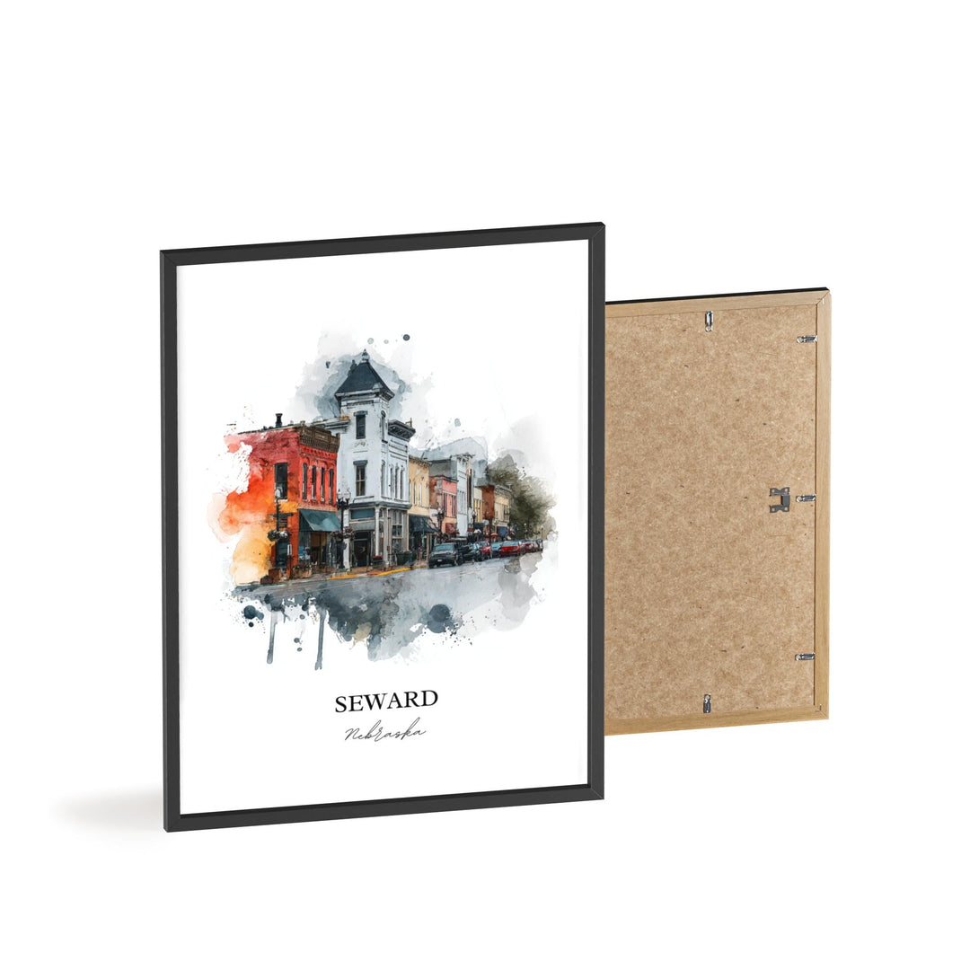 Seward, Nebraska – Watercolor Art Print