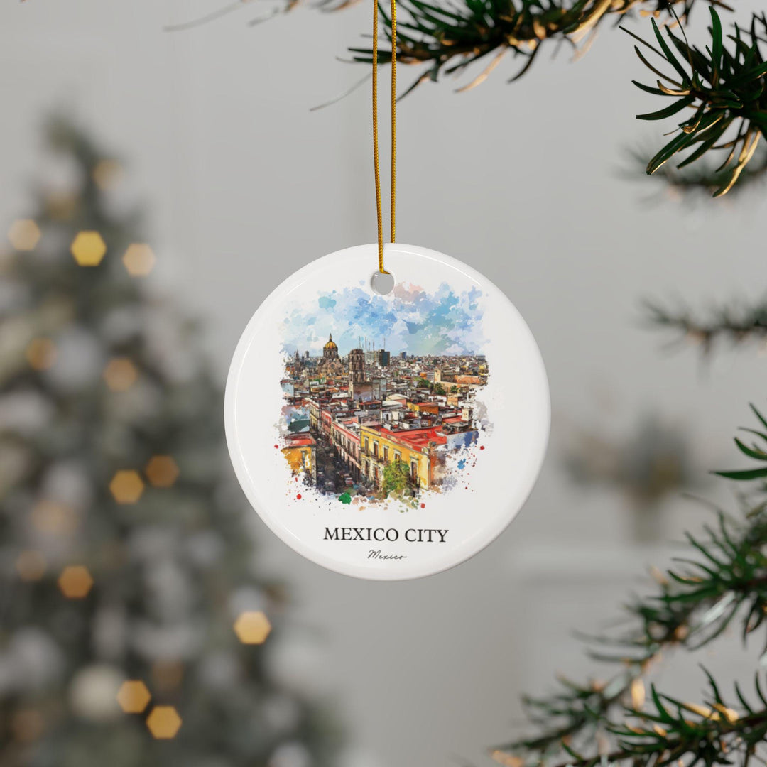 Mexico City Ornament: Unique Mexico City Souvenir, Mexico City Xmas Decor, and Authentic CDMX Gift