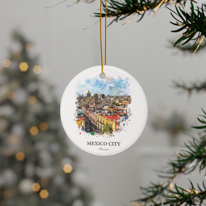 Mexico City Ornament: Unique Mexico City Souvenir, Mexico City Xmas Decor, and Authentic CDMX Gift