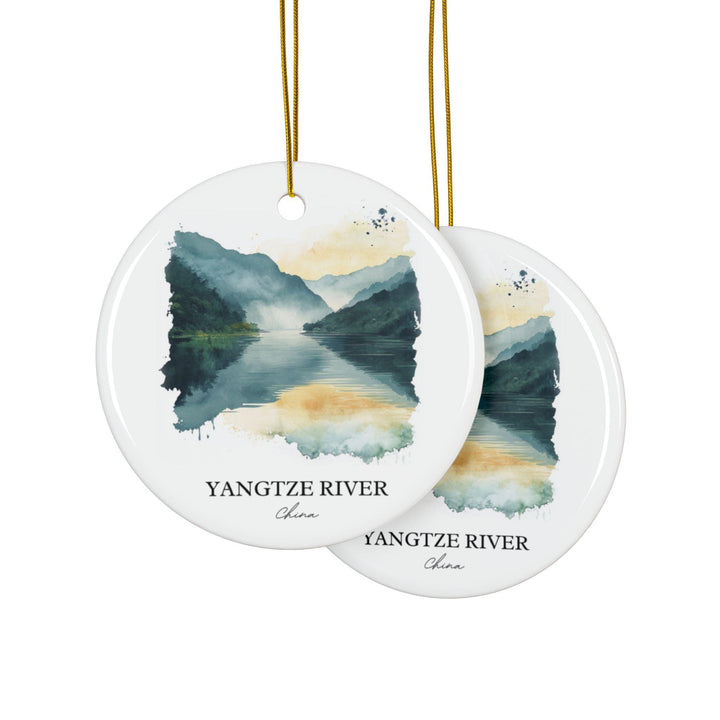 Yangtze River Ornament: Unique Yangtze River Souvenir, Yangtze River Xmas Decor, and Authentic Yangtze River Gift