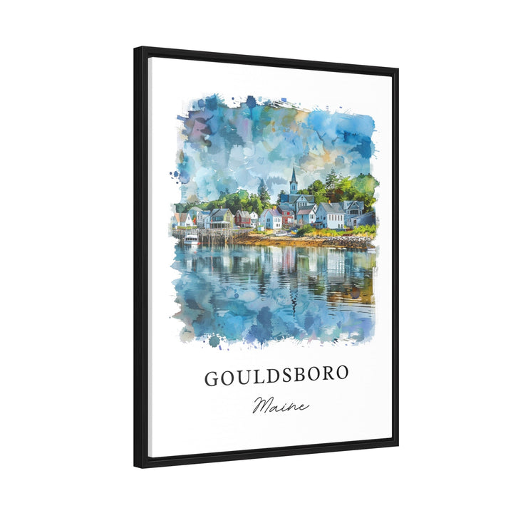 Gouldsboro, ME, Maine – Watercolor Art Print