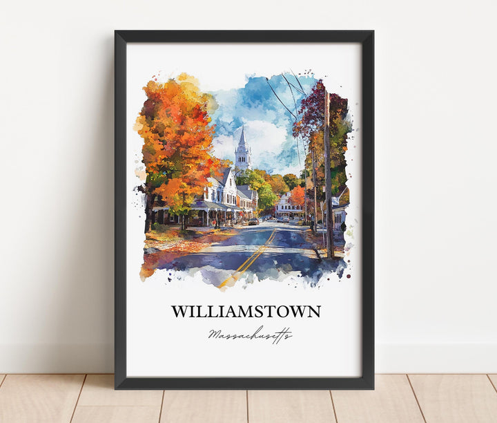 Williamstown Wall Art - Massachusetts Print