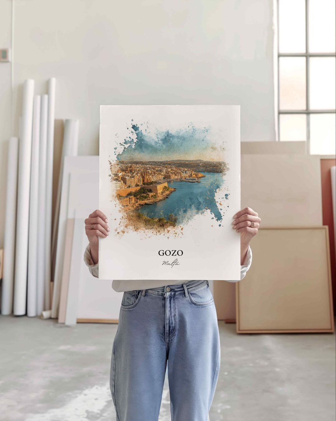 Gozo, Malta – Watercolor Art Print