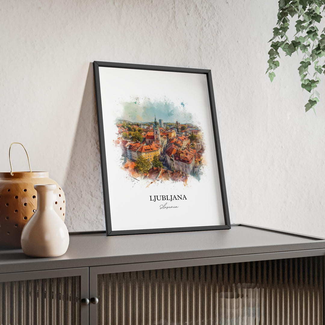 Ljubljana, Slovenia – Watercolor Art Print