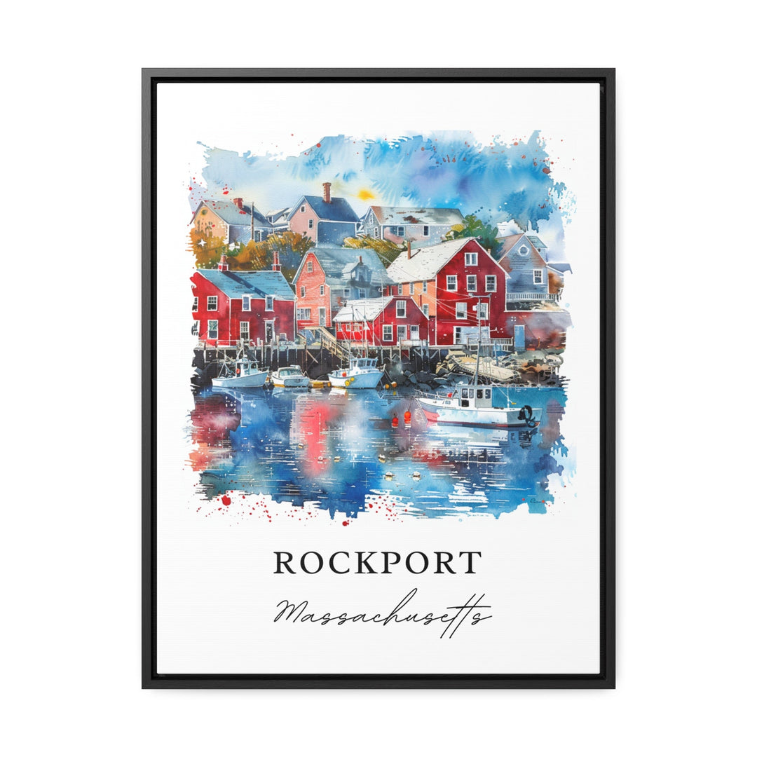 Rockport MA Wall Art, Rockport Mass Print, Gloucester MA Watercolor, Rockport MA Gift,