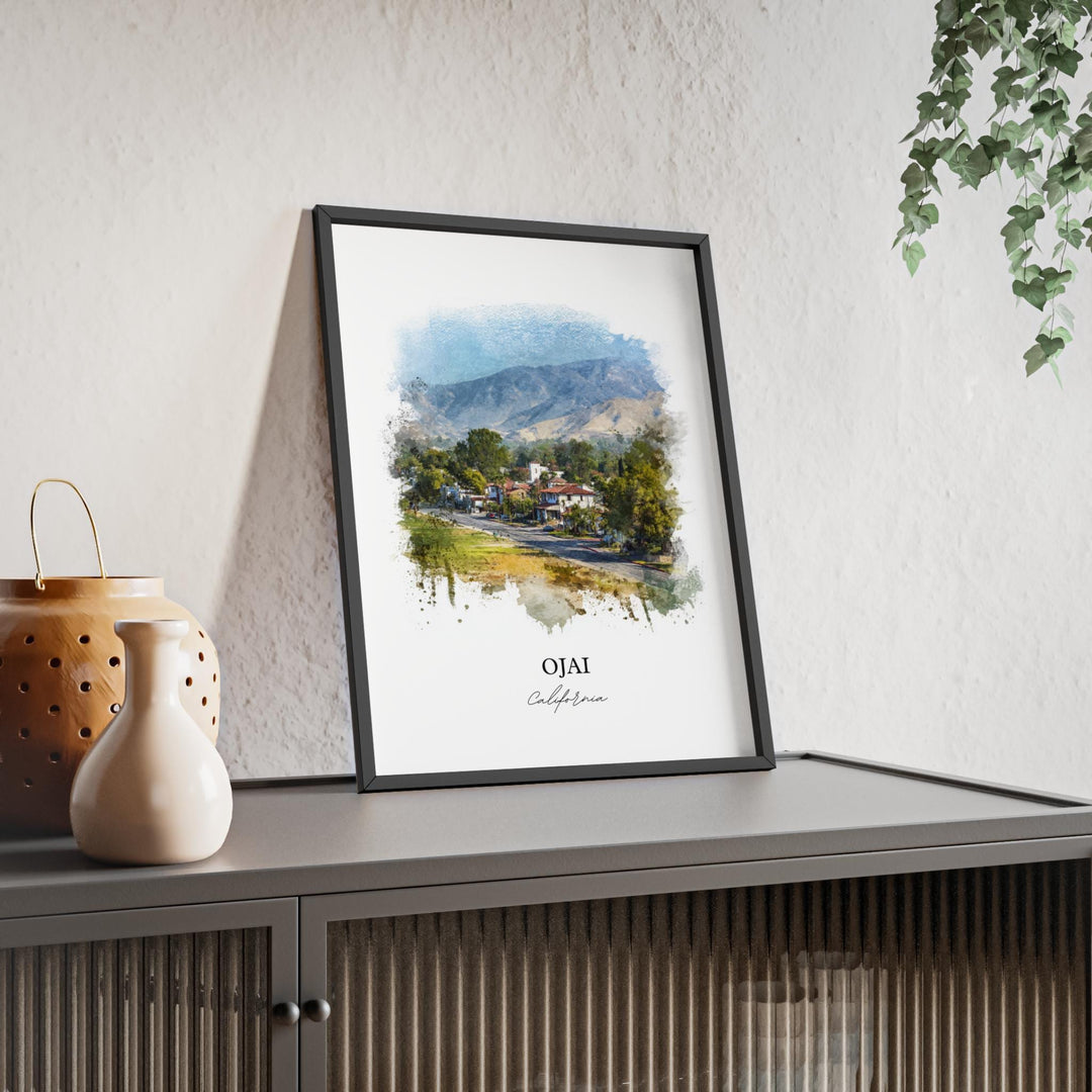 Ojai, California – Watercolor Art Print