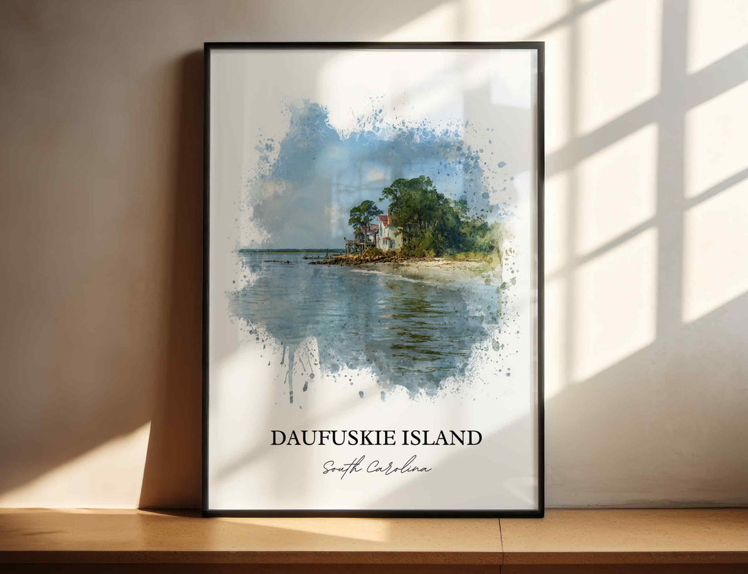 Daufuskie Island, SC – Watercolor Art Print