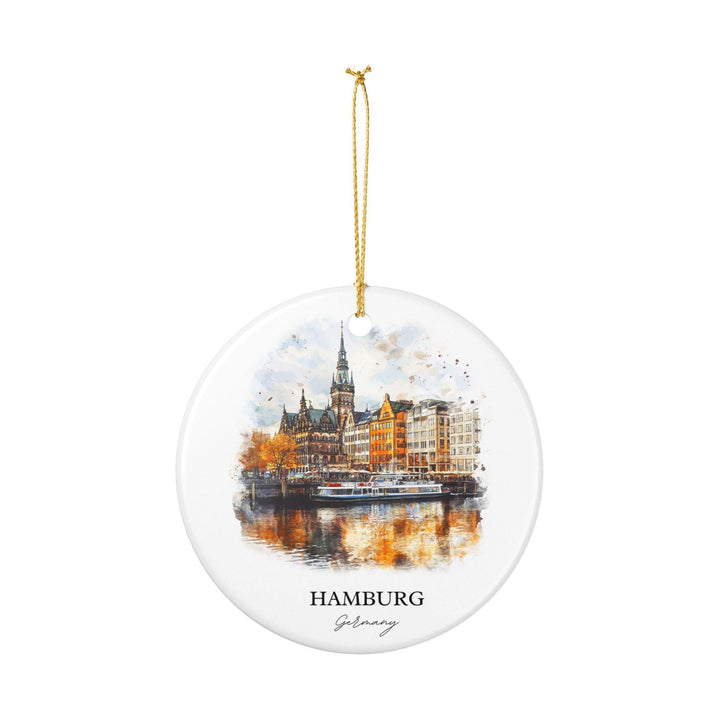 Hamburg Germany Ornament: Unique Hamburg Souvenir, Hamburg Xmas Decor, and Authentic Hamburg Germany Gift