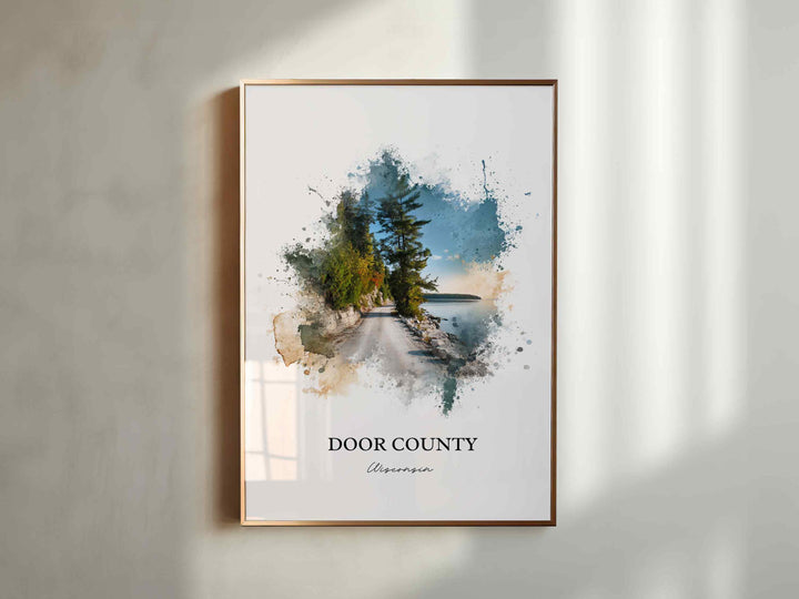 Door County, Wisconsin – Watercolor Art Print