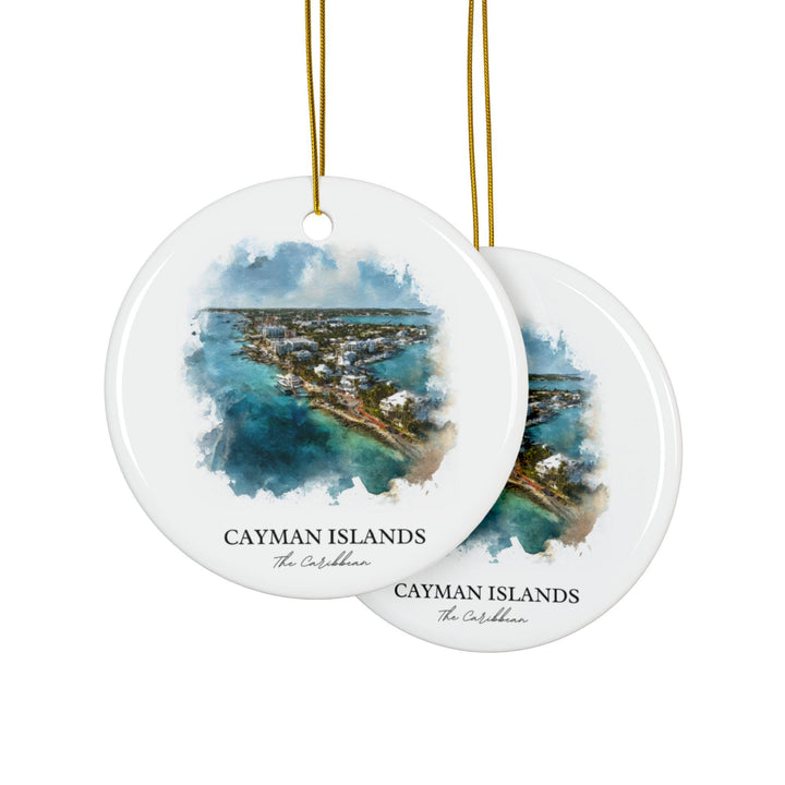Cayman Islands Ornament: Unique Grand Cayman Souvenir, Caribbean Xmas Decor, and Authentic Cayman Islands Gift