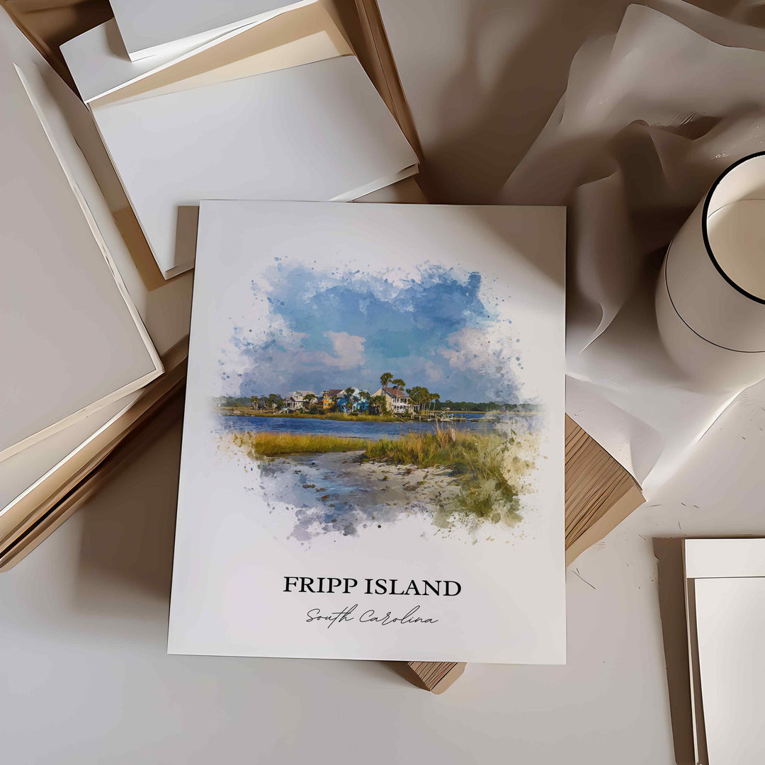 Fripp Island, South Carolina – Watercolor Art Print