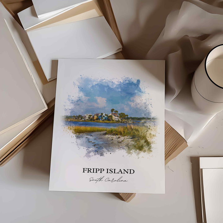 Fripp Island, South Carolina – Watercolor Art Print