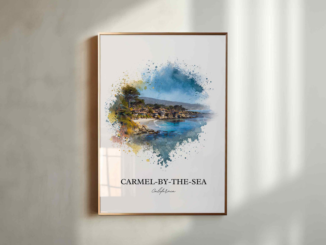 Carmel-by-the-Sea, CA – Watercolor Art Print