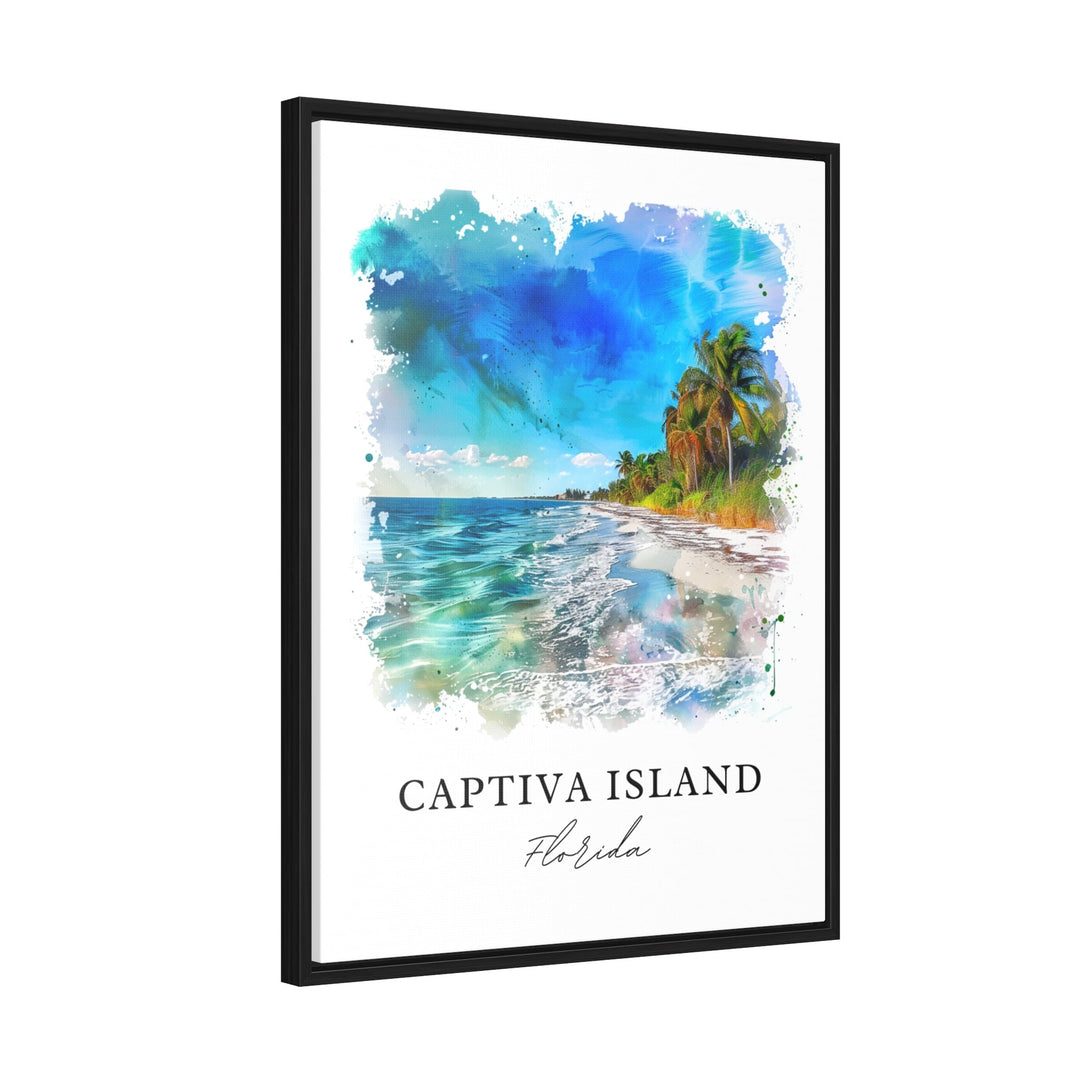 Captiva Island Wall Art, Captiva Island Print, Captiva FL Watercolor, Fort Myers FL Gift, Travel Poster, Housewarming Gift