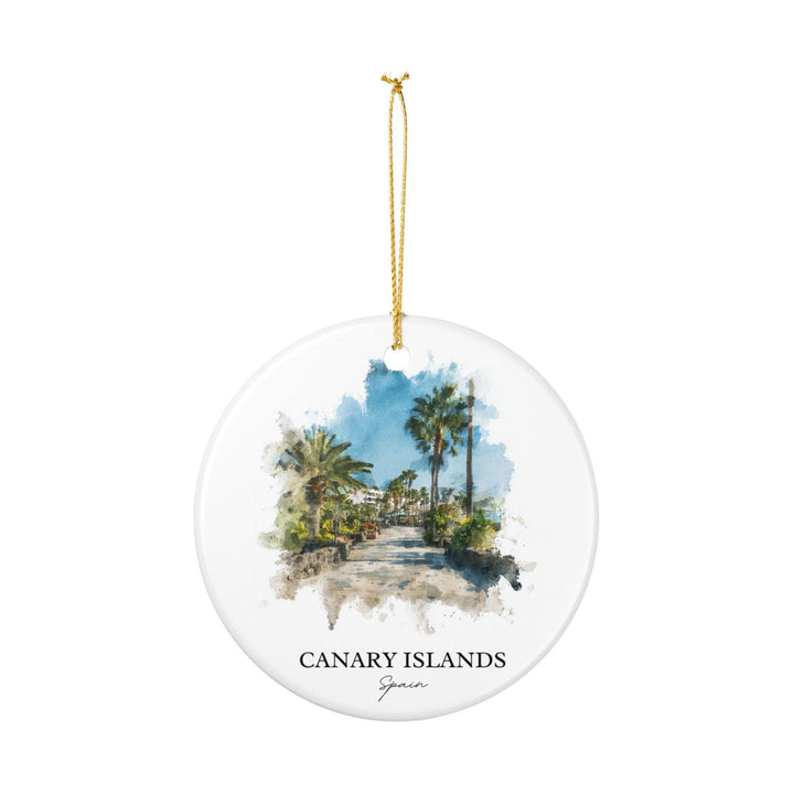 Canary Islands Ornament: Unique Canary Islands Spain Souvenir, Canary Islands Xmas Decor, and Authentic Canary Islands Gift