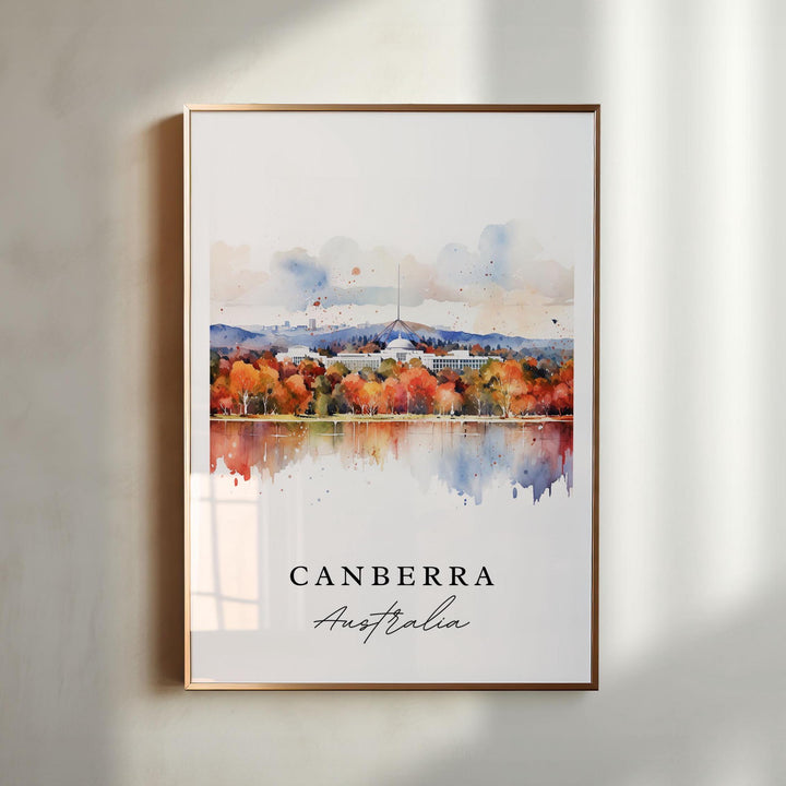 Canberra Australia wall art - Australia, Canberra poster, Canberra Wedding gift, Canberra Birthday present, Custom Text, Personalized Gift