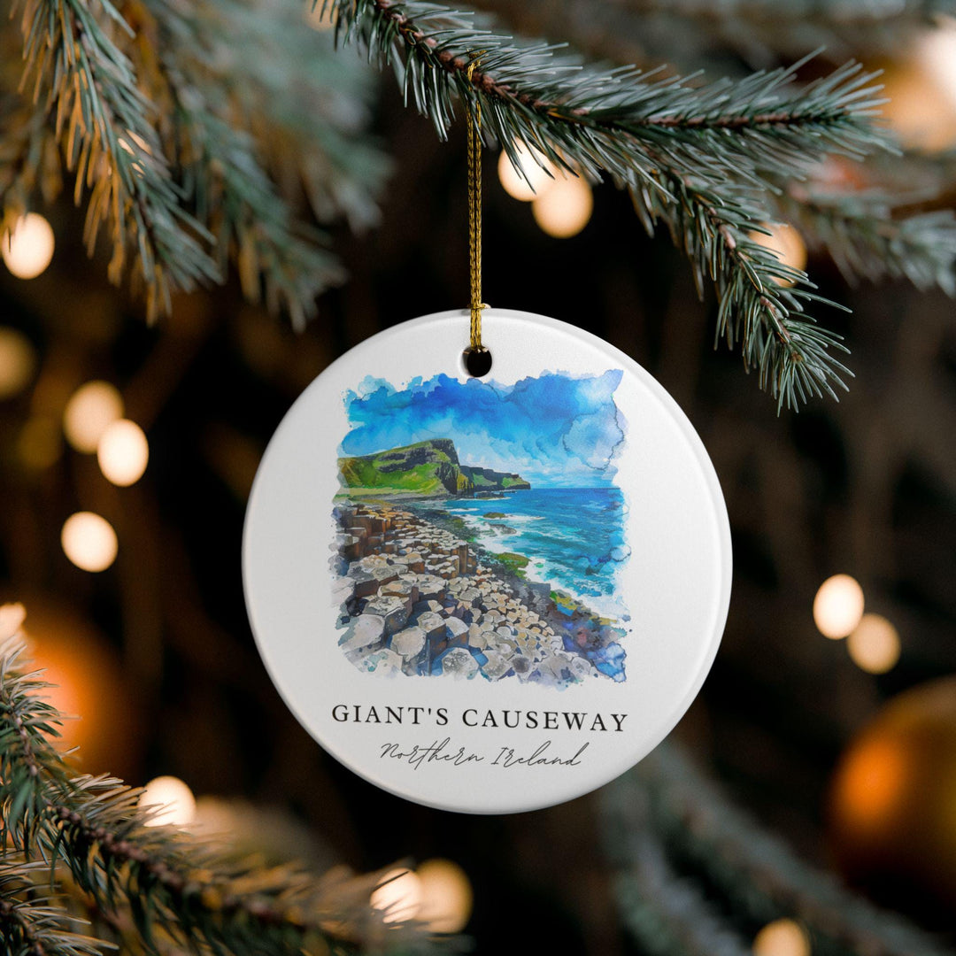 Giants Causeway Ornament: Unique Northern Ireland Souvenir, Giants Causeway Xmas Decor, and Authentic Northern Ireland Gift