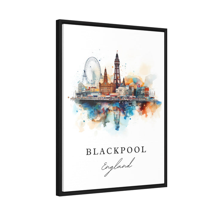 Blackpool England wall art - England, Blackpool poster print, Blackpool Wedding gift, Birthday present, Custom Text, Perfect Gift
