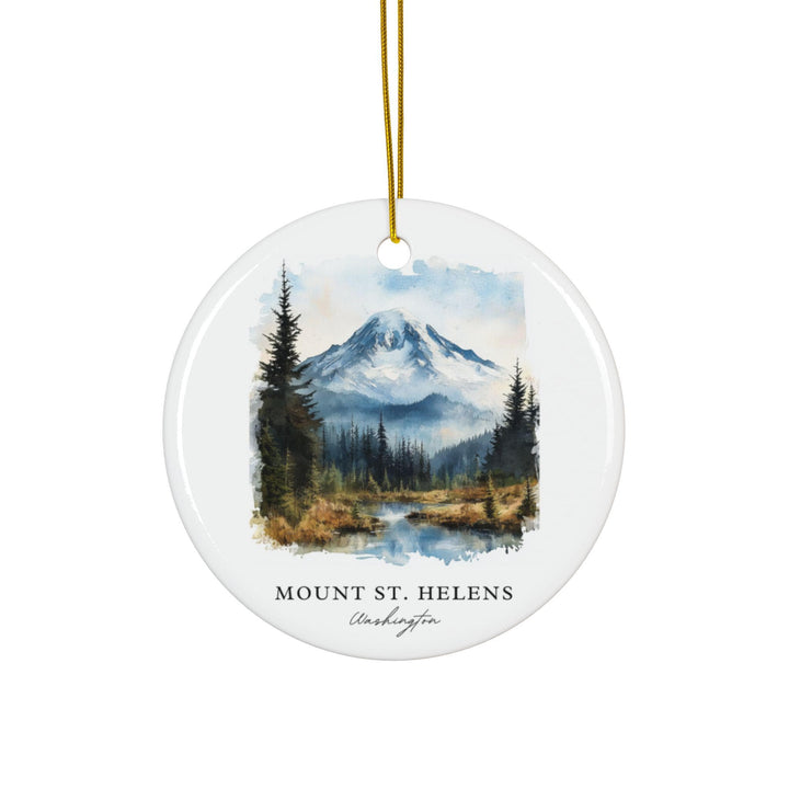 Mount St. Helens Ornament: Unique Mount St Helens Souvenir, Washington Xmas Decor, and Authentic Mount St. Helens Gift