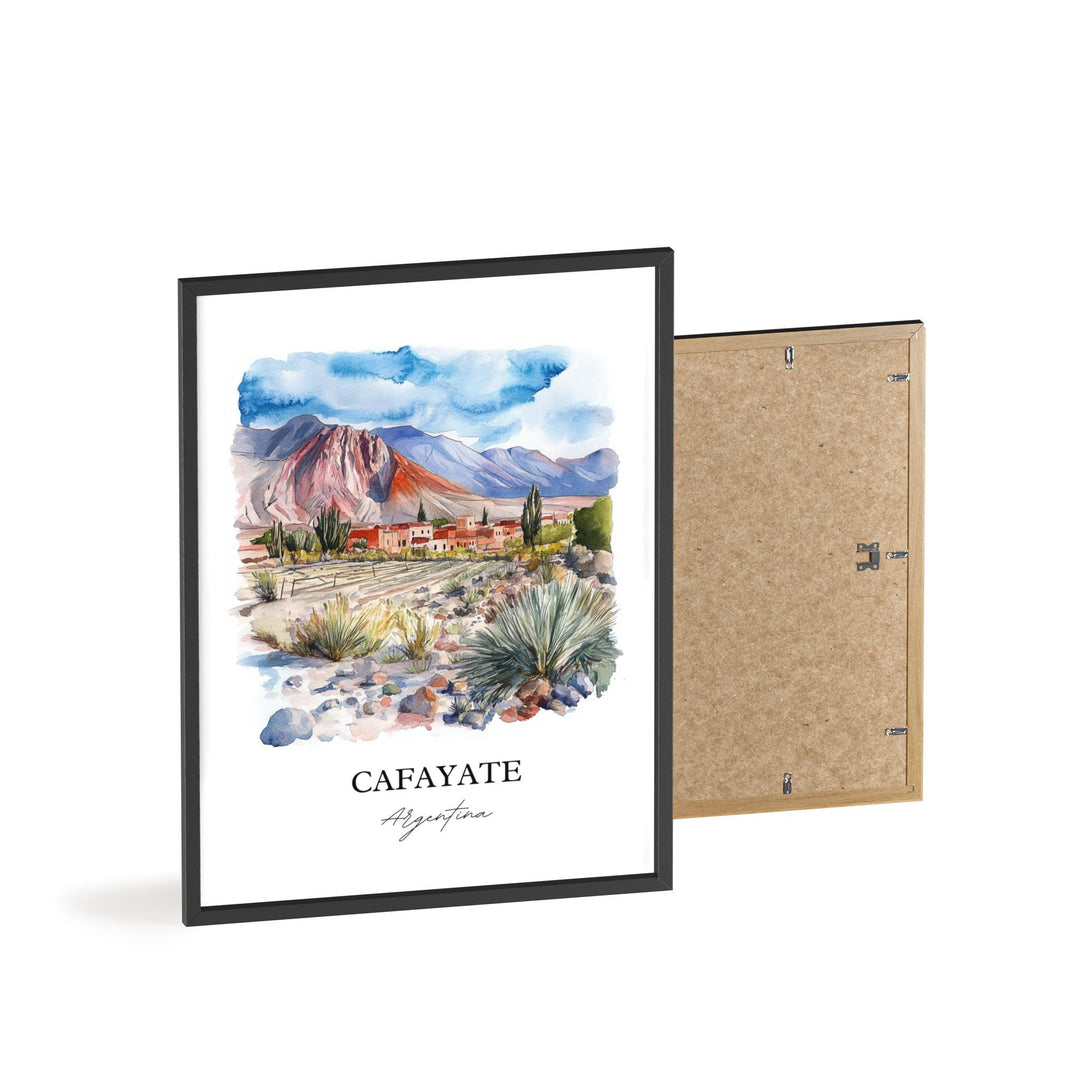 Cafayate Wall Art, Cafayate Print, Argentina Watercolor Art, Cafayate Argentina Gift, Travel Print, Travel Poster, Housewarming Gift