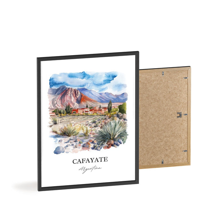 Cafayate Wall Art, Cafayate Print, Argentina Watercolor Art, Cafayate Argentina Gift, Travel Print, Travel Poster, Housewarming Gift