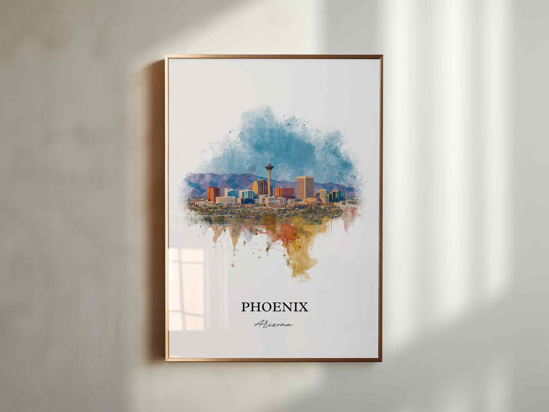 Phoenix, Arizona – Watercolor Art Print