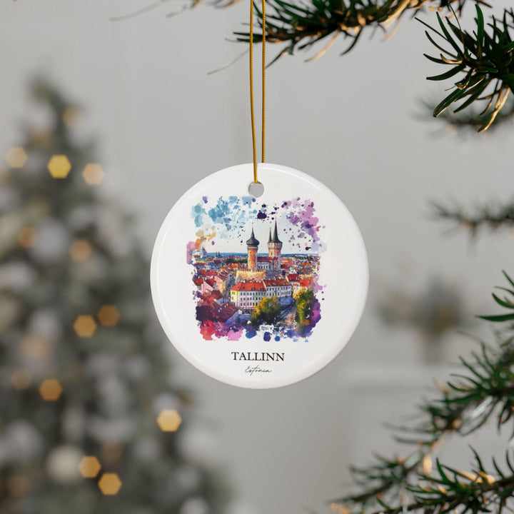 Tallinn Estonia Ornament: Unique Tallinn Souvenir, Tallinn Xmas Decor, and Authentic Tallinn Estonia Gift