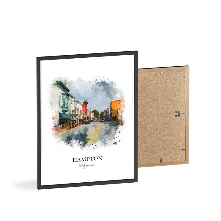 Hampton, Virginia, USA – Watercolor Art Print