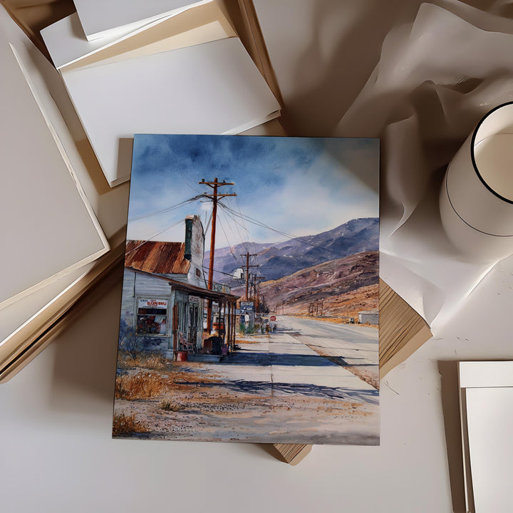 Death Valley, California, USA – Watercolor Art Print