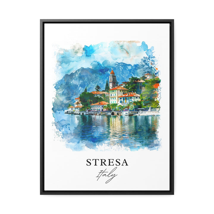 Stresa, Italy – Watercolor Art Print of Lake Maggiore