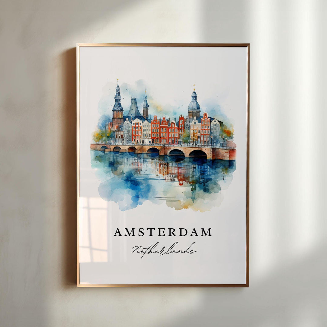 Amsterdam Wall Art - Netherlands Print