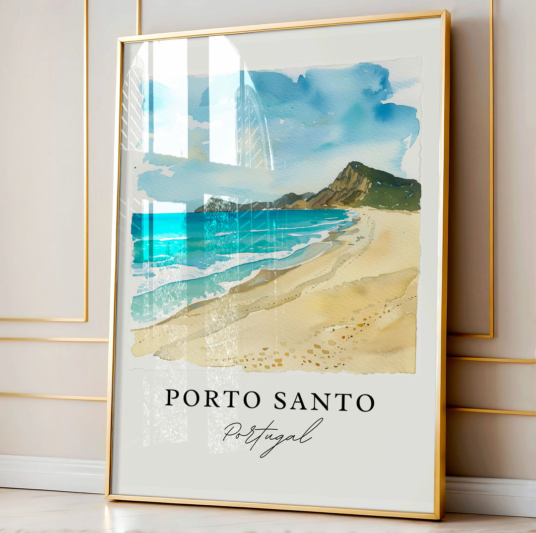 Porto Santo Wall Art, Portugal Print, Porto Santo Island Wall Art, Portugal Gift, Travel Print, Travel Gift, Housewarming Gift