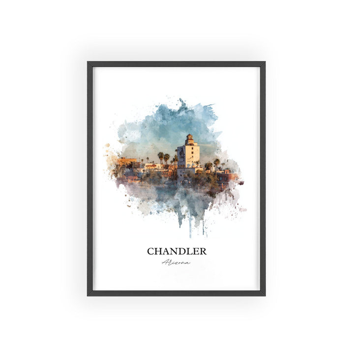 Chandler, Arizona – Watercolor Art Print