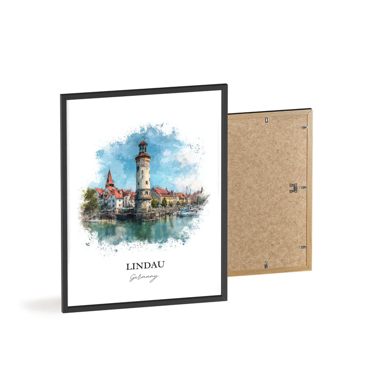 Lindau, Germany – Watercolor Art Print