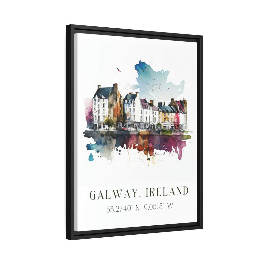 Galway Ireland wall art - Ireland, Galway poster, Galway Wedding gift, Galway Birthday present, Custom Text, Personalised Gift