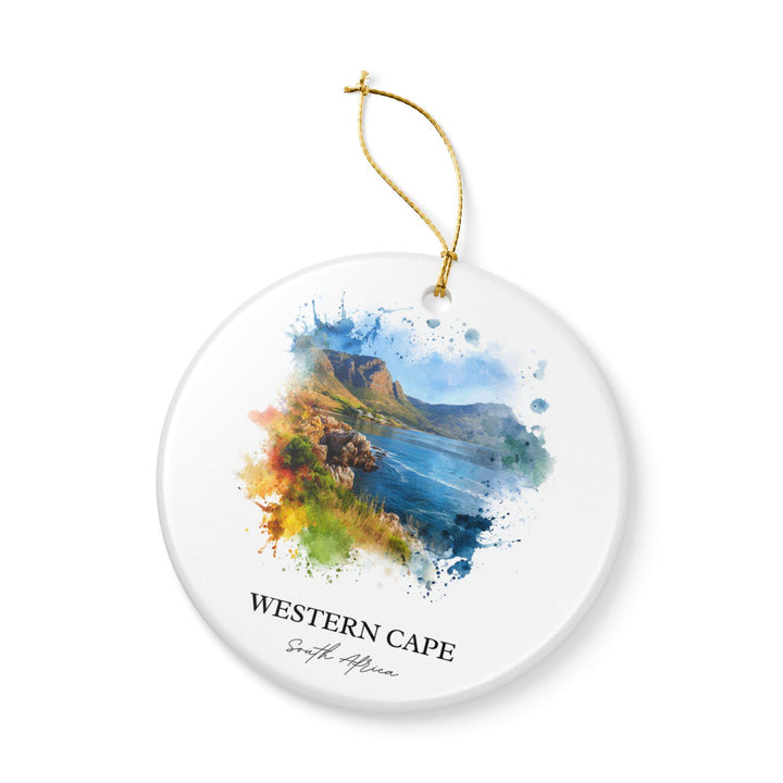 Western Cape Ornament: Unique South Africa Souvenir, Western Cape Xmas Decor, and Authentic South Africa Gift