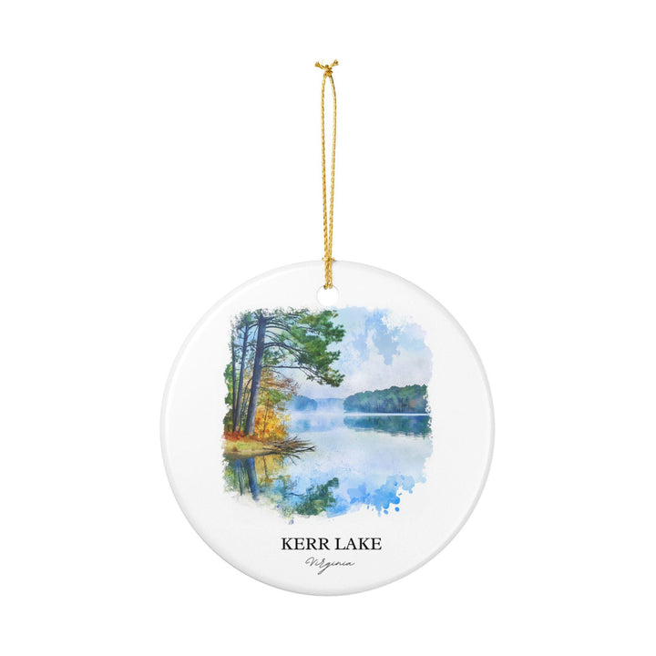 Kerr Lake Virginia Ornament: Unique Kerr Lake Souvenir, Kerr Lake Xmas Decor, and Authentic Kerr Lake VA Gift